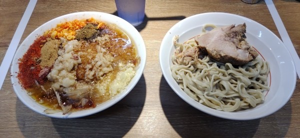 「【期間限定】『恋のソウス』つけ麺」@麺屋 浜一の写真