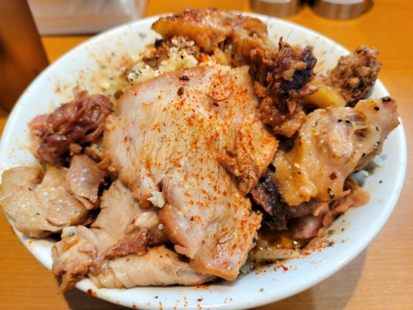 「汁なし(ニンニク)」@ラーメン 池田屋 高田馬場店の写真