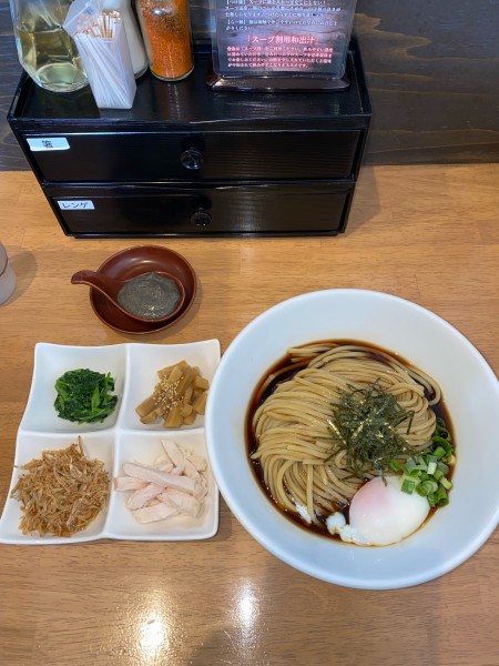 「がごめ昆布水の冷製まぜそば大盛¥1,100円(限定)」@麺処 湯咲の写真