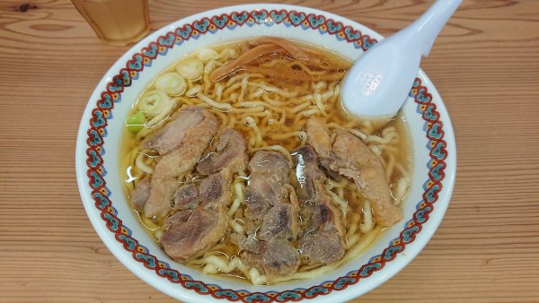 「鶏チャーシュー醤油麺(1010円)大盛り(150円)」@中華そば 嘉一 本店の写真