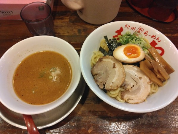 「つけ麺200ｇ1078円(選択冷盛)」@紀州和歌山ラーメン きぶんや 大阪道頓堀店の写真