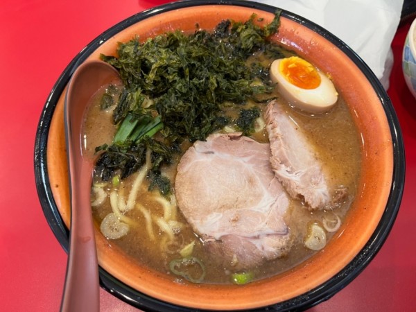 「和ダシとんこつ中盛830円＋サービスライス」@横浜家系ラーメン 並木家の写真