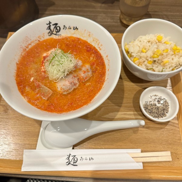 「海老味噌ラーメン」@麺うら山 栄本店の写真