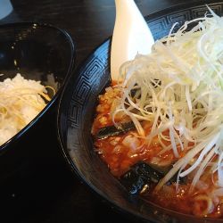 勝浦タンタンメン、ネギ丼
