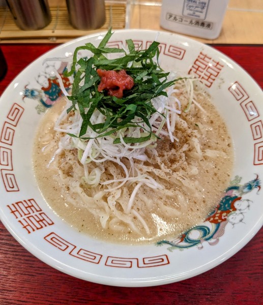 「冷やし梅塩肉そぼろ蕎麦　1,200円」@麺創庵 砂田の写真