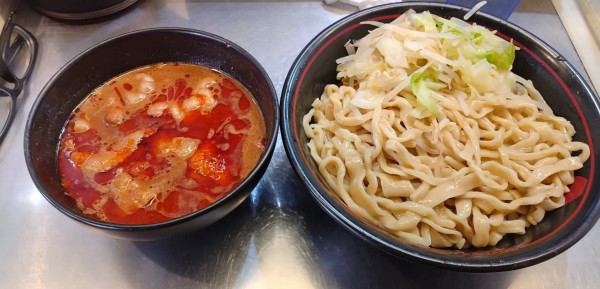 「紅つけ麺(大盛)」@麺創研 紅 国分寺の写真