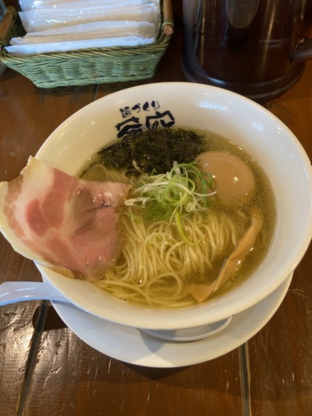 「味玉磯潮らぁめん　950円」@麺づくり 蒼空 本店の写真