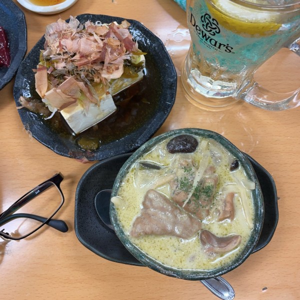 「もつグリーンカレー」@鶴見川橋もつ肉店の写真