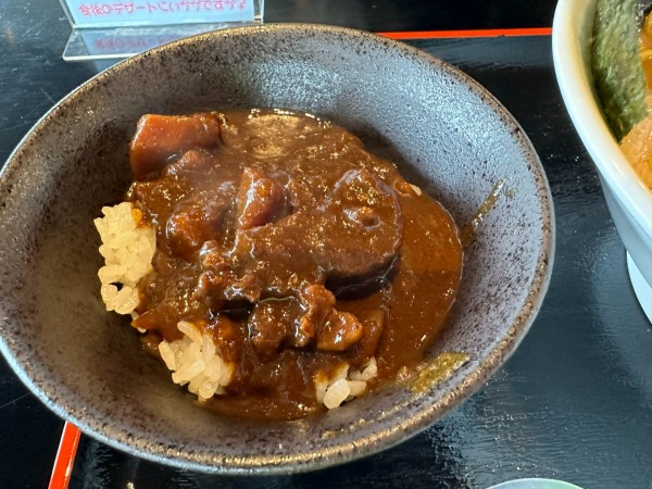 「ミニカレー丼250円」@麺屋 ねぎとんの写真