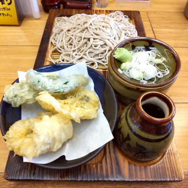 「【夏季限定】鱧と万願寺唐辛子のつけ天(¥1,210)」@そば処 味奈登庵 大倉山店の写真