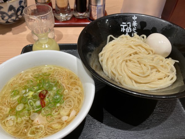 「塩つけ麺  味玉」@極上中華そば 福味 東京駅KITTE店の写真
