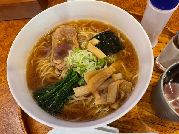 「鴨らーめん¥780」@そば居酒屋 せんがくの写真
