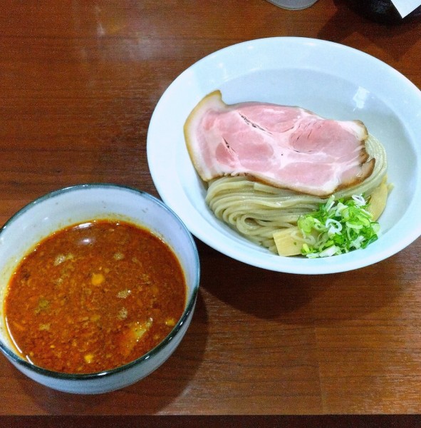 「辛つけ麺 970円」@麺処うきとみの写真