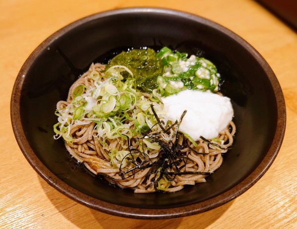 「ねばとろそば」@十割そば 二代目長助 岐阜岩滝店の写真