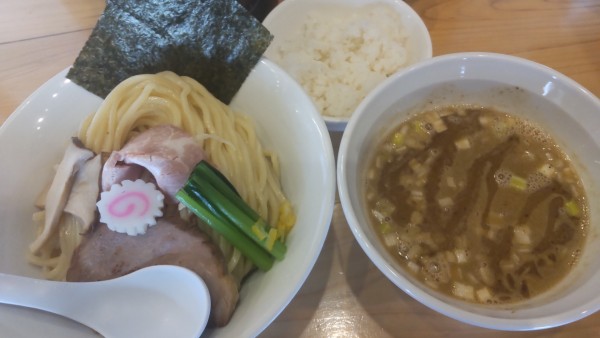 「濃厚煮干つけ麺大盛り1000円」@蕾 分家の写真