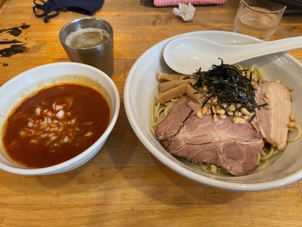 「赤の煮干つけそば」@煮干そば とみ田の写真