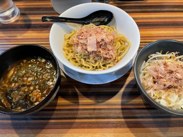 「つけ麺並盛@850」@ラーメン・つけ麺 笑福 大阪西中島店の写真