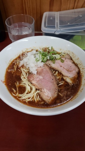 「激辛煮干しラーメン＋和え玉」@麺屋 結の写真