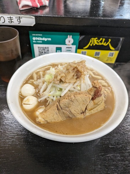 「国産ミニ豚ラーメン」@豚仙人 天王町店の写真