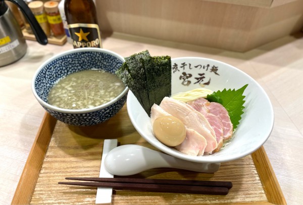 「【限定】特製冷やし煮干しの淡麗つけ麺（塩）¥1500」@煮干しつけ麺 宮元の写真