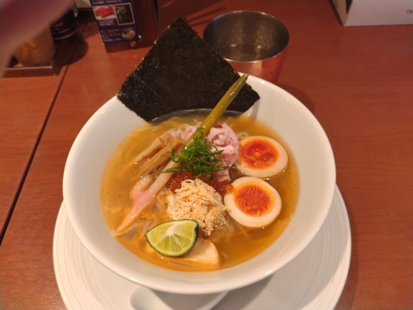 「【限定】冷しらぁ麺 がごめ昆布水✕毛蟹出汁¥1800-」@酒肴場 屯の写真
