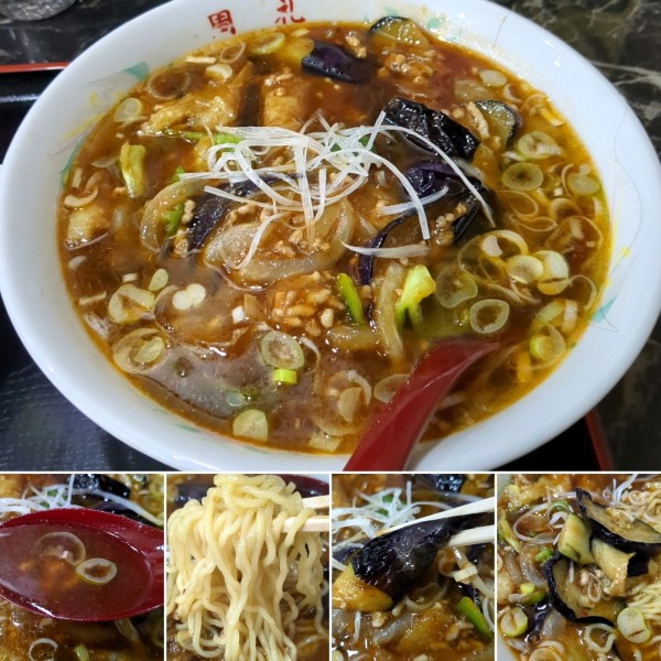 「ナス辛しそば　800円」@中華料理 周礼の写真