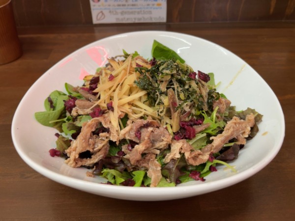 「【限定】薬味と生姜で食べる和風サラダ冷やし中華」@4代目松屋食堂の写真