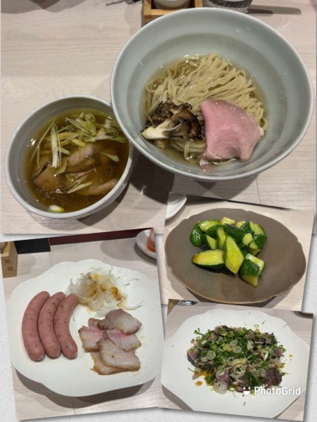 「【当日限定】黒舞茸と近江軍鶏の昆布水つけ麺（塩）」@柳麺 呉田-goden-の写真