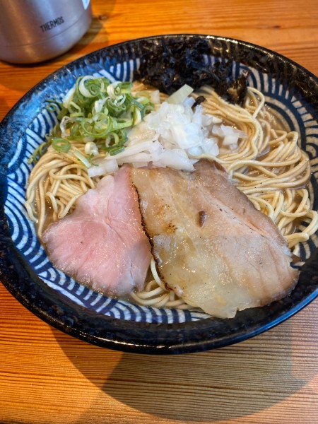 「濃厚煮干しそば930円➕大盛（無料）➕麺固め」@志奈そば 田なか いすみ店の写真