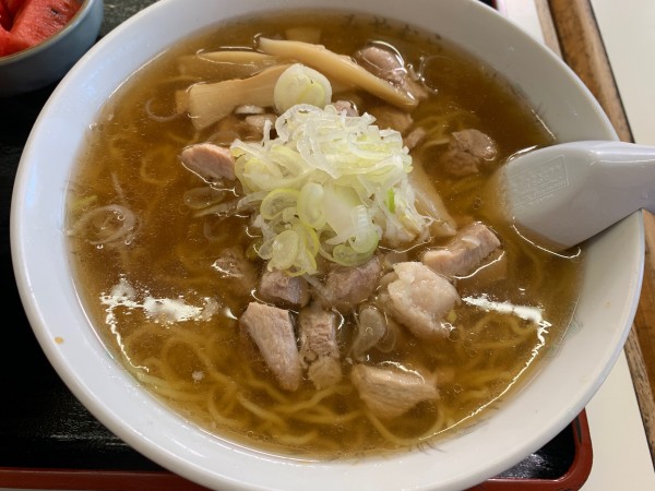 「もつラーメン」@食堂 みやむらの写真