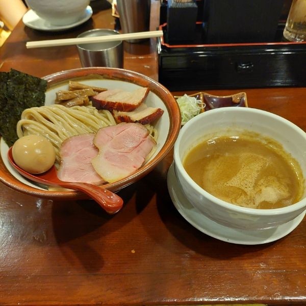 「特製つけ麺特盛1400円」@長男、ほそのたかしの写真