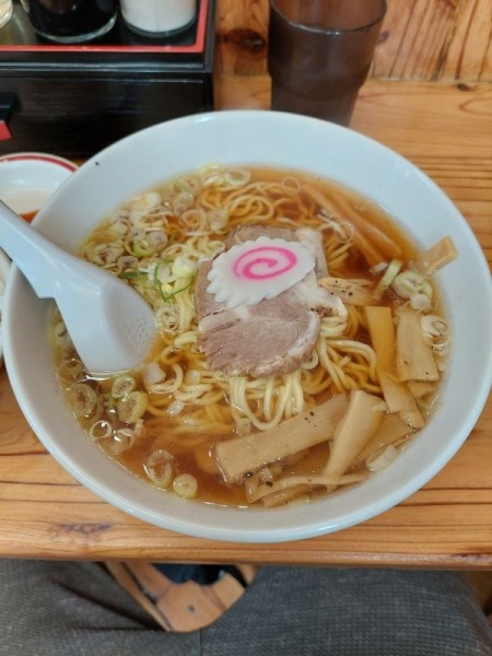 「Aセット(ラーメン+餃子2個+半ライス)」@らーめん太陽 江古田店の写真