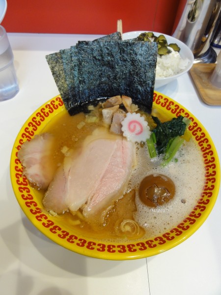 「上ラーメン1000円硬多 ライス」@ラーメン 三浦家の写真