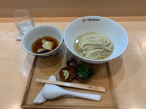 「濃厚出汁かけ　つけ麺　醤油」@飯田商店 湯河原本店の写真