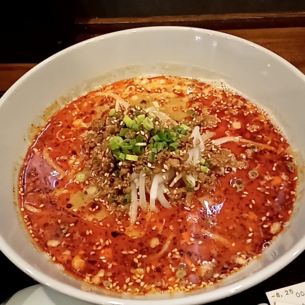 「汁あり（1,200円）ご飯少（100円）」@11区担担面の写真