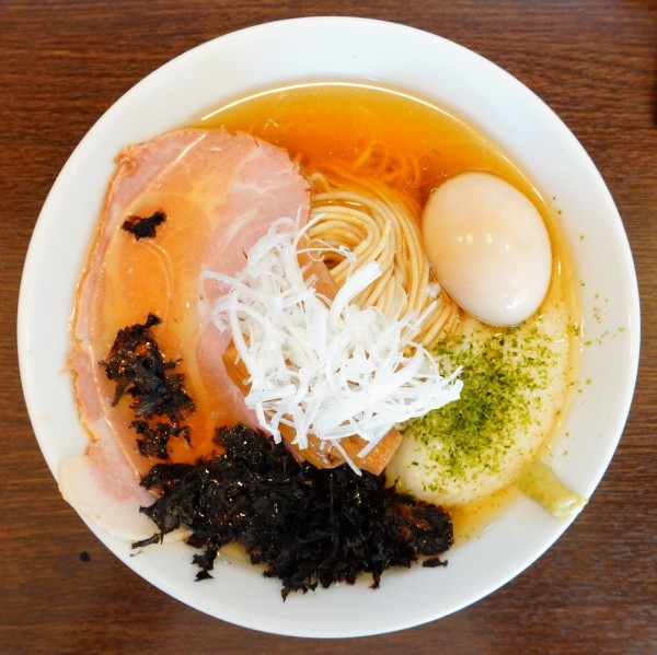 「【限定3】冷やしそば塩＋味玉＋とろろ」@中華そばイデタの写真