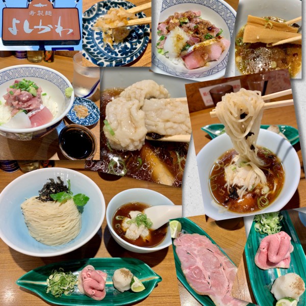 「🐟海鮮丼＋🍶DASSAI➡【限定】鱧のつけそば1500円」@寿製麺よしかわ 川越店の写真