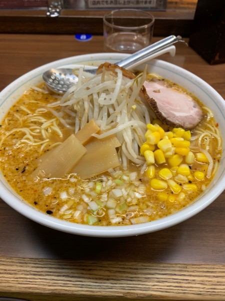 「味噌中盛950円オロチョン小辛50円」@ラーメン一番の写真