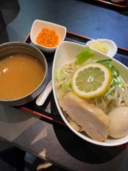 「ロクスイ塩レモンつけ麺」@鹿粋軒の写真