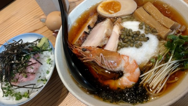 「実山椒香る とろろの冷製中華そば 醤油 (950円税込)」@幸屋きよまる 総本店の写真