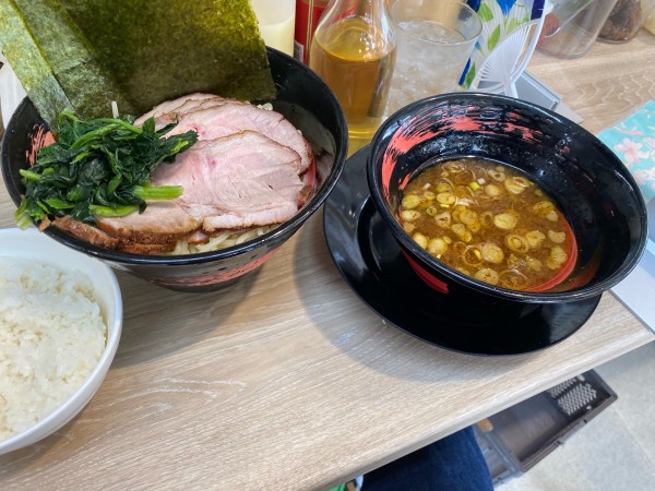 「チャーシューつけ麺+ライス」@ラーメン桜道の写真