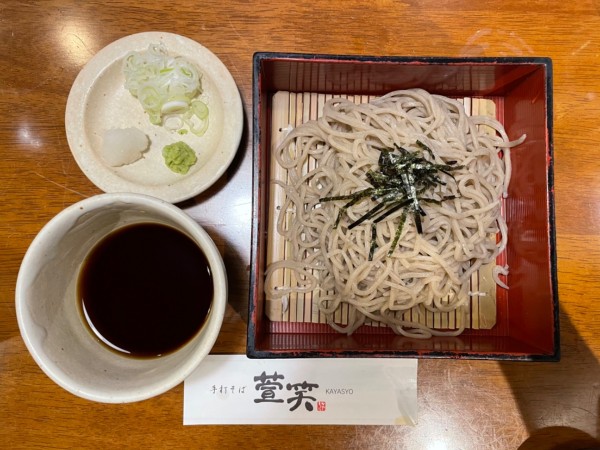 「天ぷらそば、他」@手打そば 萱笑の写真