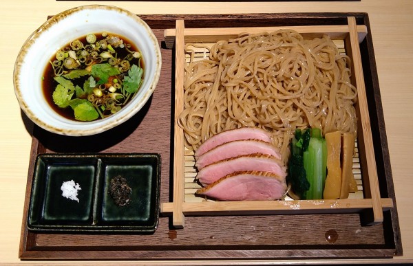 「ライ麦麺の鴨せいろ【限定】＋麺大盛り」@鴨中華そば 楓の写真