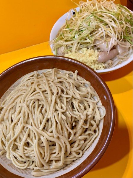 「なみのりつけ麺 麺増し650g  しょうが ねぎ」@ラーメン二郎 八王子野猿街道店2の写真