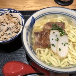 沖縄軟骨そば定食