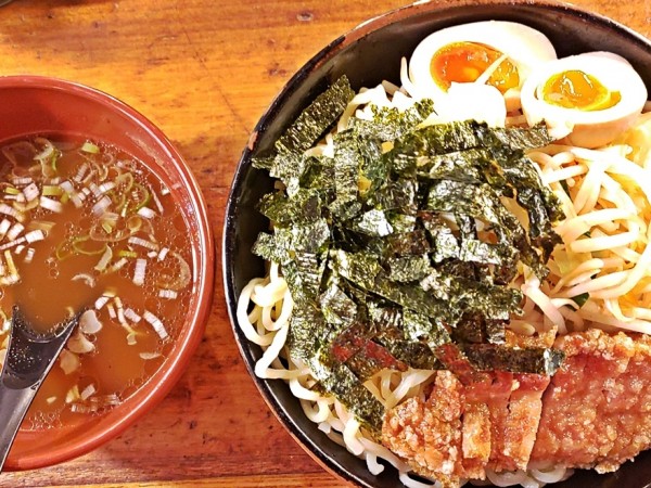 「ざる野菜排骨麺（大盛）＋味玉」@万世橋酒場 秋葉原本店の写真