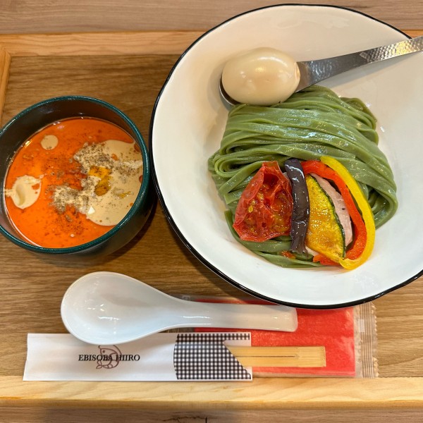 「えびと豆乳の冷製担々つけそば」@えびそば 緋彩の写真