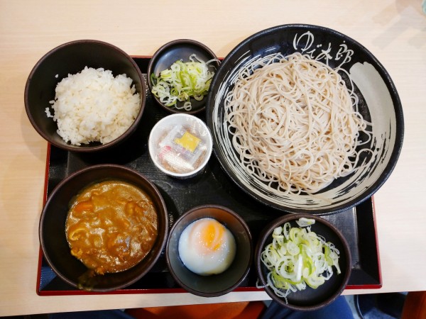 「朝セット 納豆（480円）＋カレールー（クーポン）」@ゆで太郎 錦糸公園前店の写真