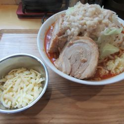 限定イタリアン（１０５０円）＋チーズ１００円＋豚増し１５０円