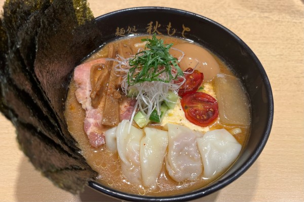 「【限定】特製冷やし味噌+のり」@麺処 秋もとの写真